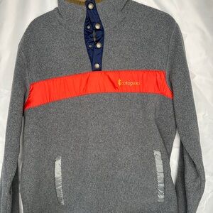 Cotopaxi Charcoal Jacket with Scarlet and Azure Details